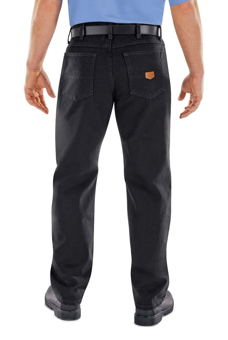 Red Kap Men's Relaxed Fit Jean, Prewashed Black, 36x32 - Image 2
